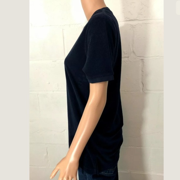 American Apparel T-Shirt French Terry XS Navy Blue - Picture 6 of 8